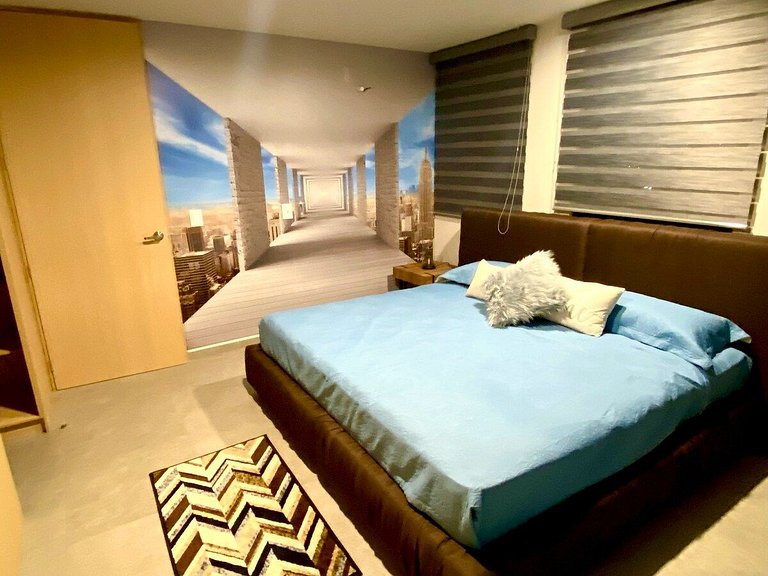 PH en piso 14, Mucha Seguridad Con Jacuzzi y Gym