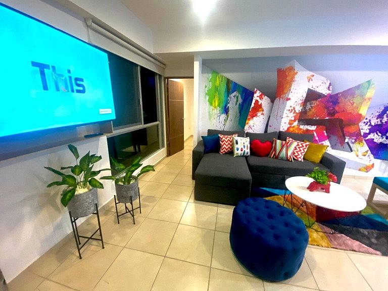 2 BEDROOMS WITH POOL, GYM, 24 HOURS SECURITY, 7 PEOPLE