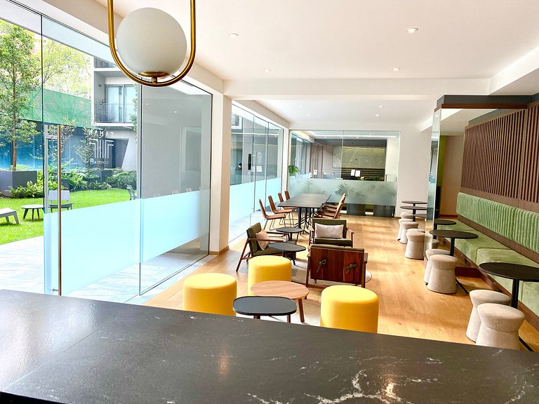Penthouse con la mejor vista de Cdmx, 6 personas, Gym y 2 pa