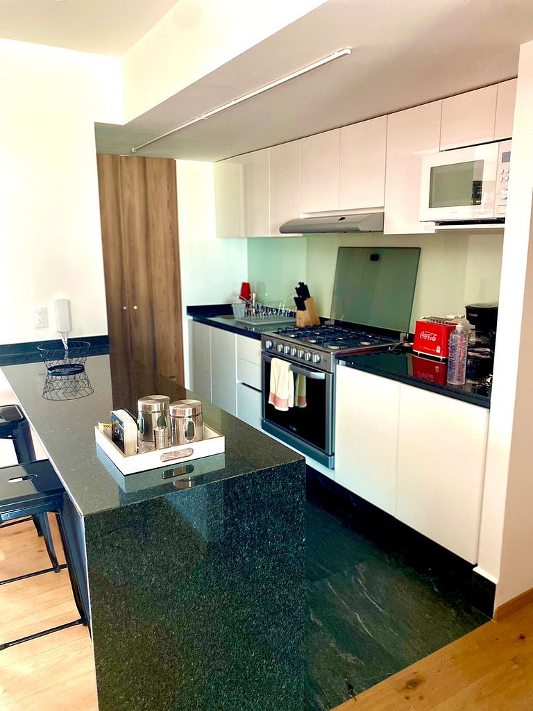Penthouse con la mejor vista de Cdmx, 6 personas, Gym y 2 pa