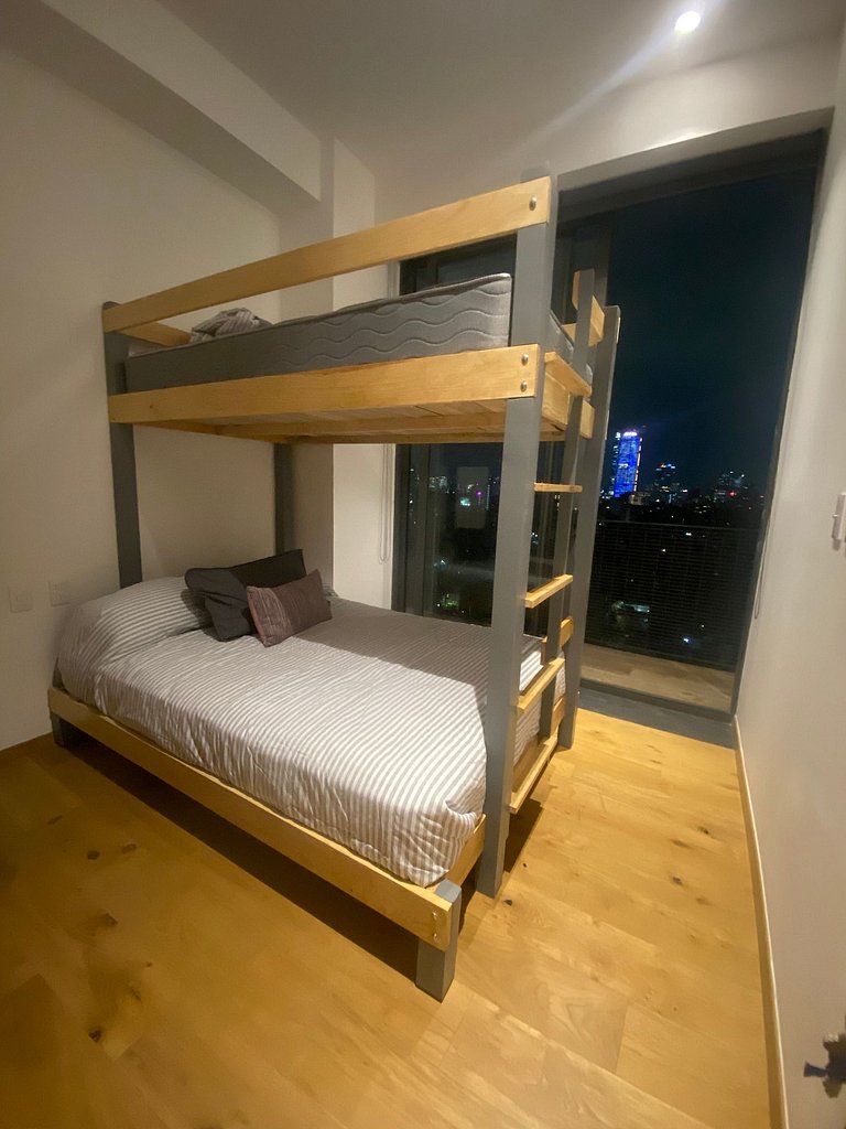 Penthouse con la mejor vista de Cdmx, 6 personas, Gym y 2 pa