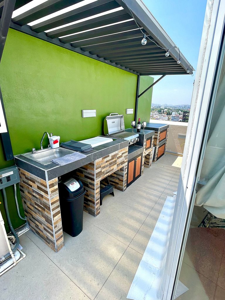 Glamping with jacuzzi on 15th floor, Great View