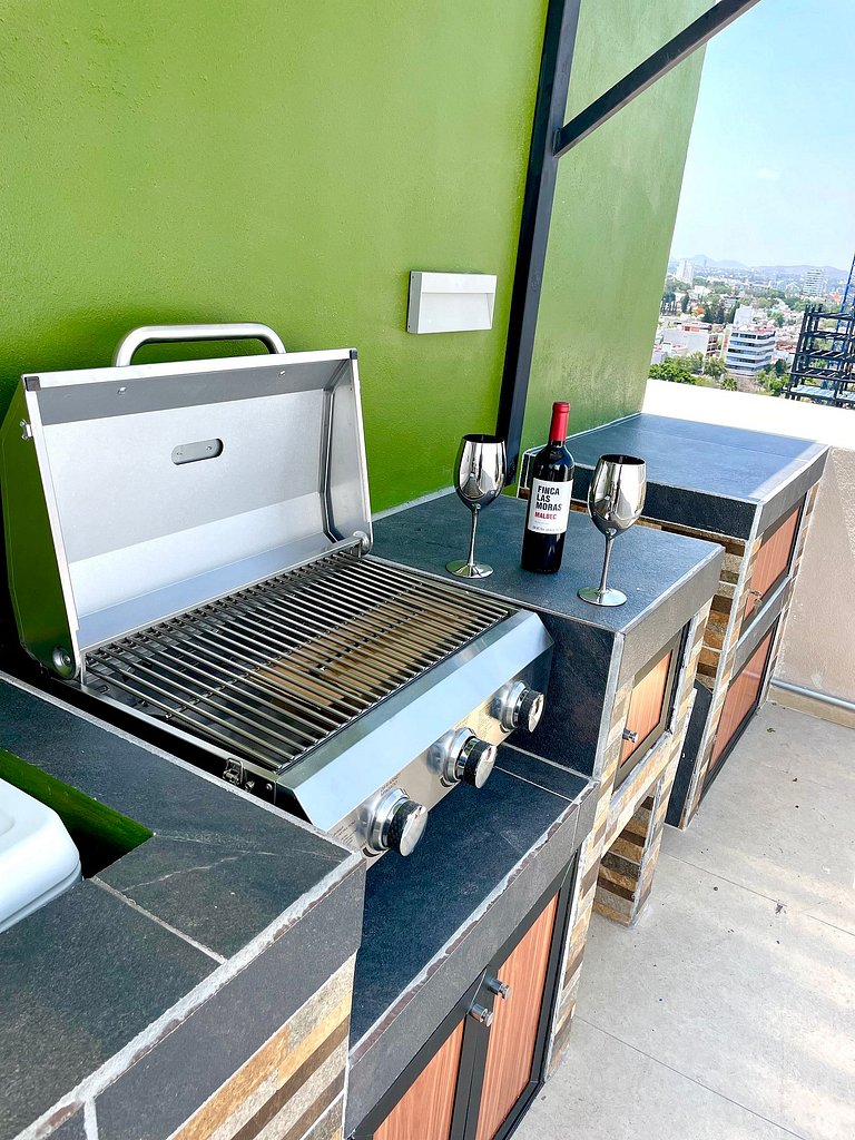 Glamping with jacuzzi on 15th floor, Great View