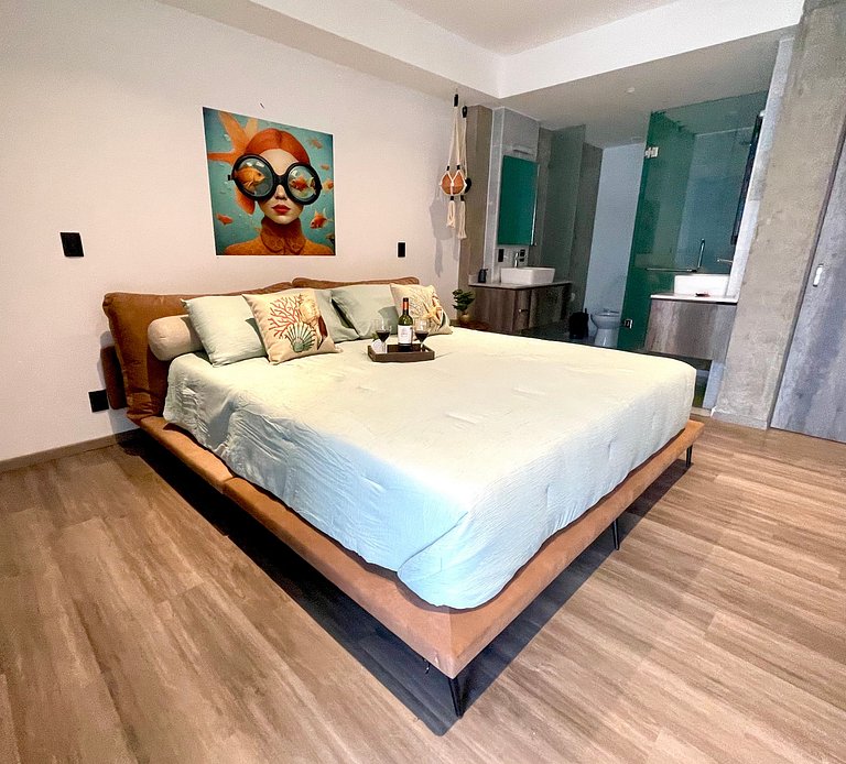 Espectacular diseño, terraza con Hamaca y Jacuzzi