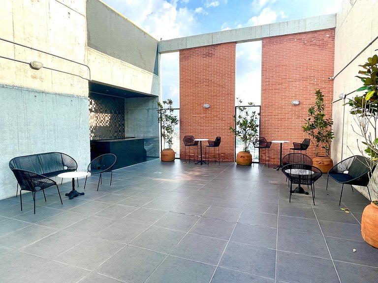 Espectacular diseño, terraza con Hamaca y Jacuzzi