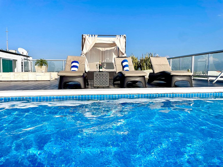 BEACHFRONT PENTHOUSE with PRIVATE POOL